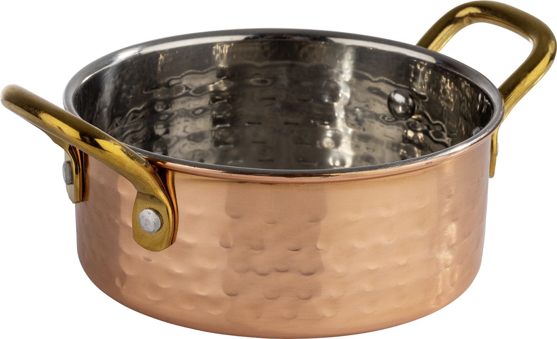 Servierartikel "Mumbai" rund mit 2 Griffen, ØxH:11,7x4,8 cm